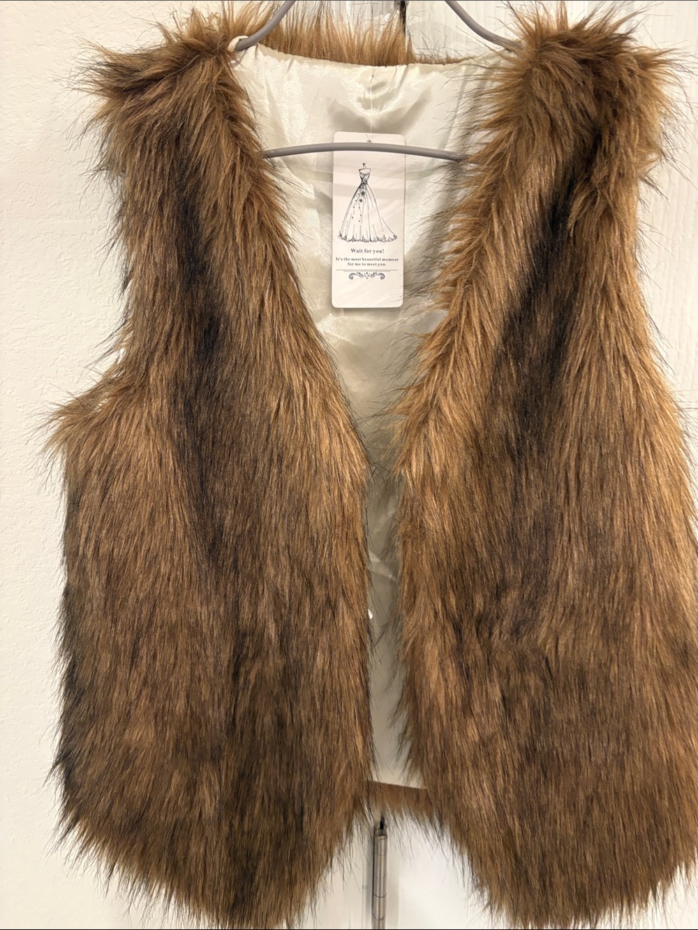 Faux fur vest. NWOT